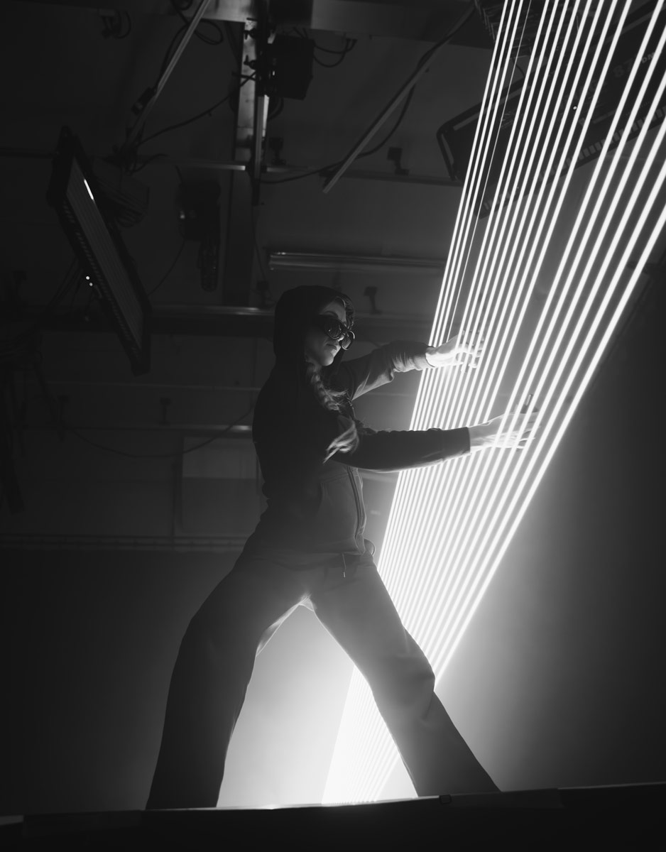 Lazer Girl Light show concept